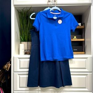 Wonder nation girls school uniform Polo sz XL 14-16 and dress sz 16 NWT